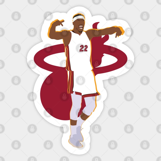 Jimmy Butler 22 M. Heat Collage Sticker by Jackshun